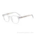 Bom design OEM OEM Custom Round Fashion Acetate Frame para mulheres